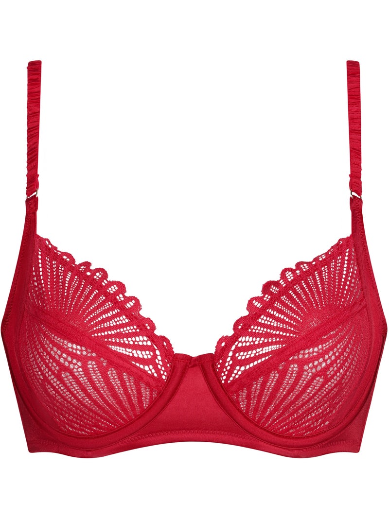 Soutien-gorge emboitant avec armatures Chocolove Rouge - Kiabi