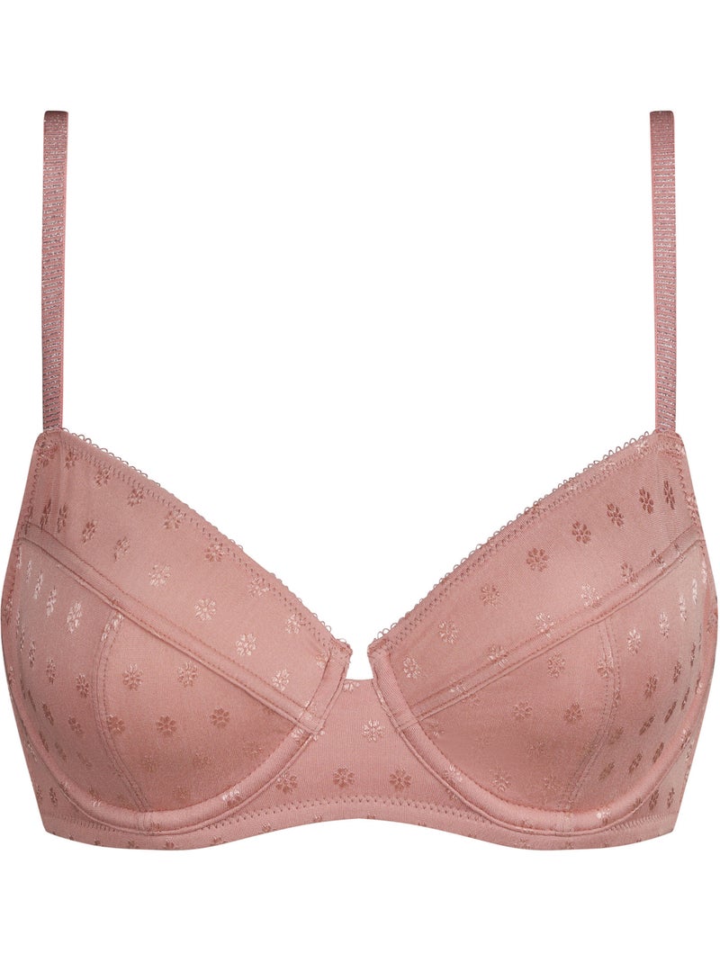 Soutien-gorge emboitant avec armatures Cosy Time Rose clair - Kiabi