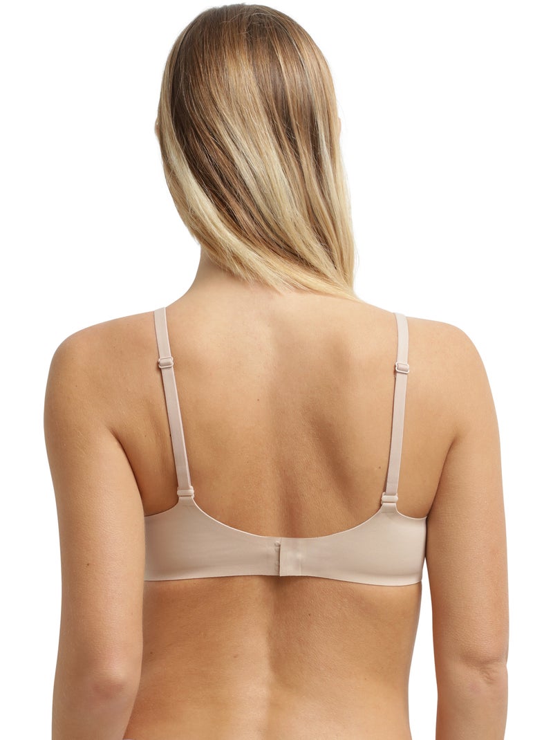 Soutien-gorge emboitant avec armatures Invisibility For Curves Beige - Kiabi