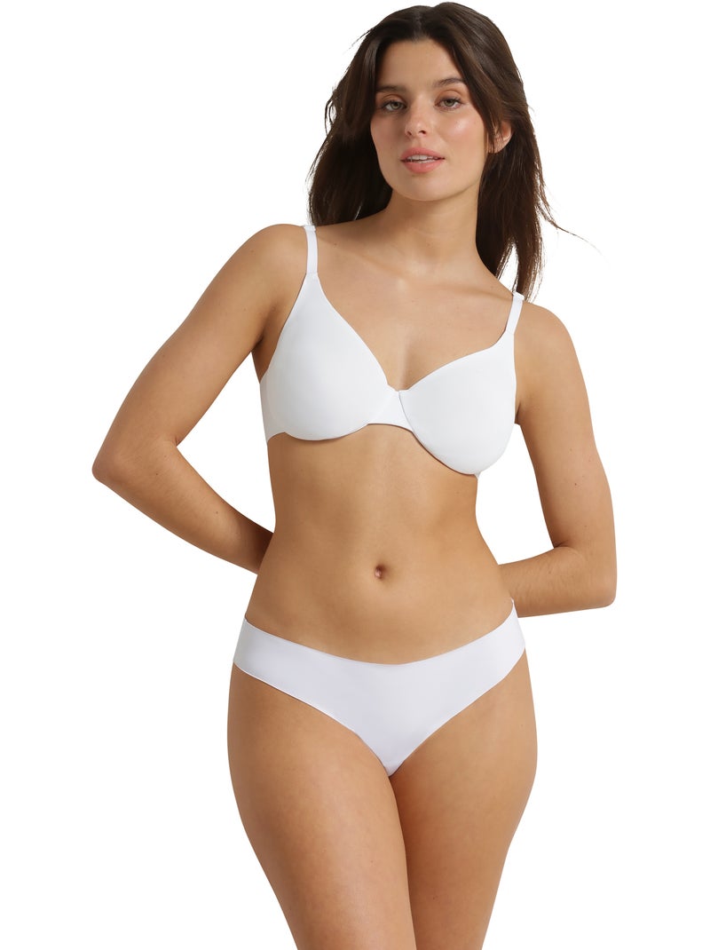 Soutien-gorge emboitant avec armatures Invisibility For Curves Blanc - Kiabi