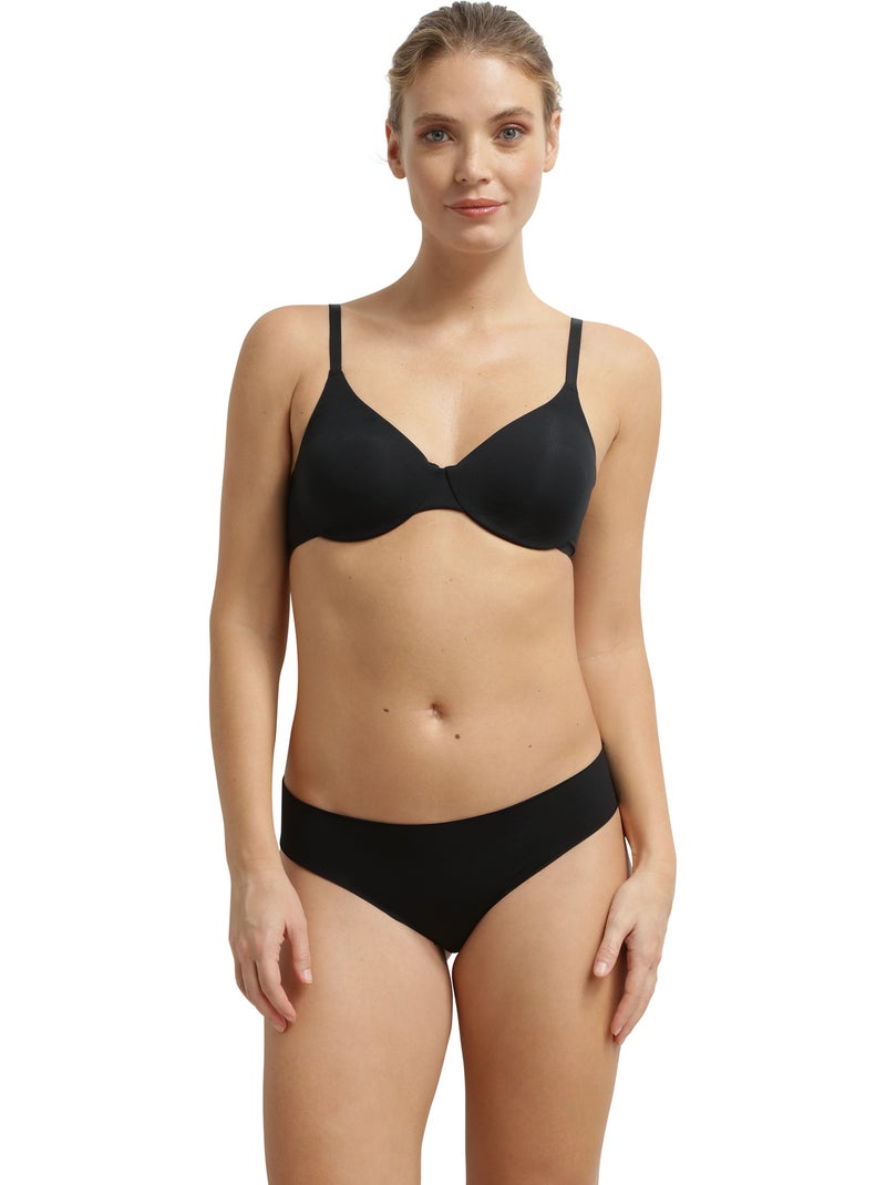 Soutien-gorge emboitant avec armatures Invisibility For Curves Noir - Kiabi