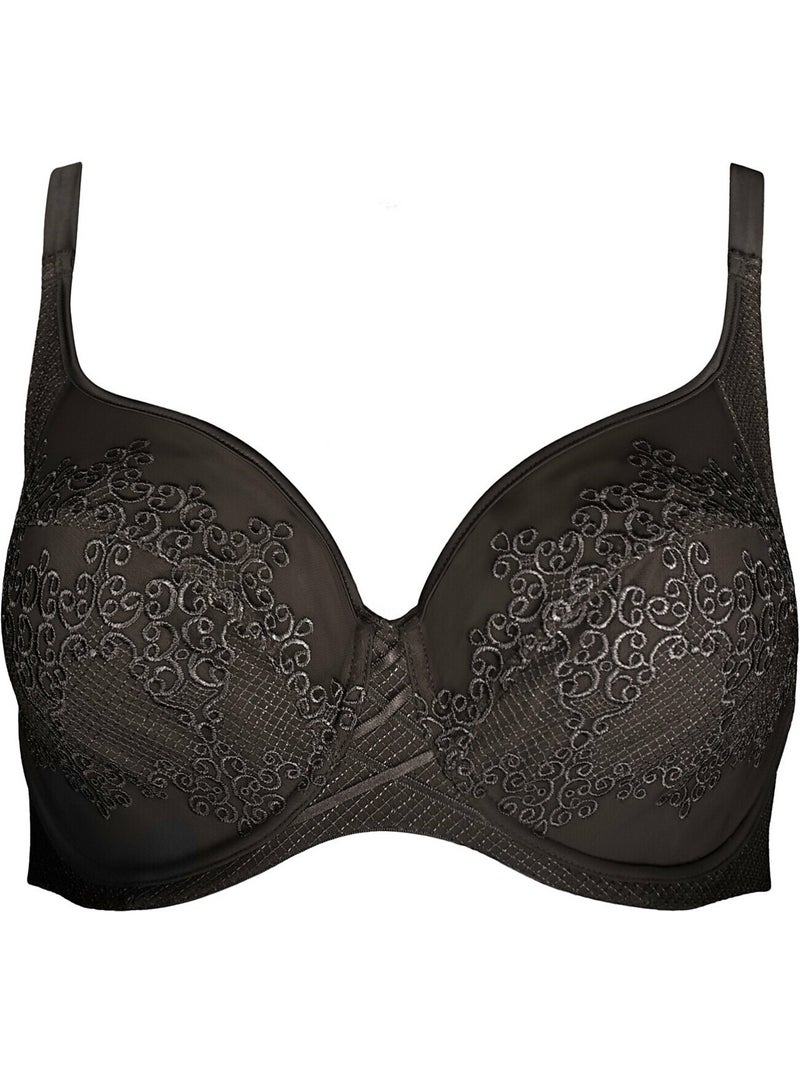 Soutien-gorge emboîtant Baroc Noir - Kiabi