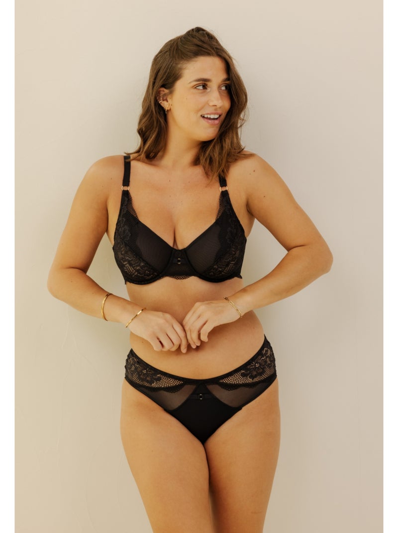 Soutien-gorge emboîtant Capucine Noir - Kiabi