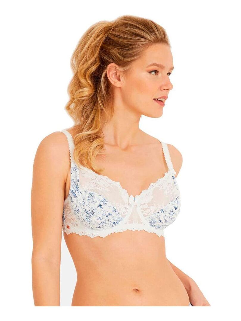 Soutien gorge emboîtant COLOMBE Brigitte Bardot Bleu Kiabi