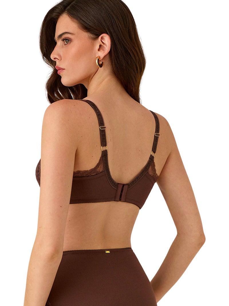 Soutien-gorge emboîtant confort armaturé renatta Marron - Kiabi