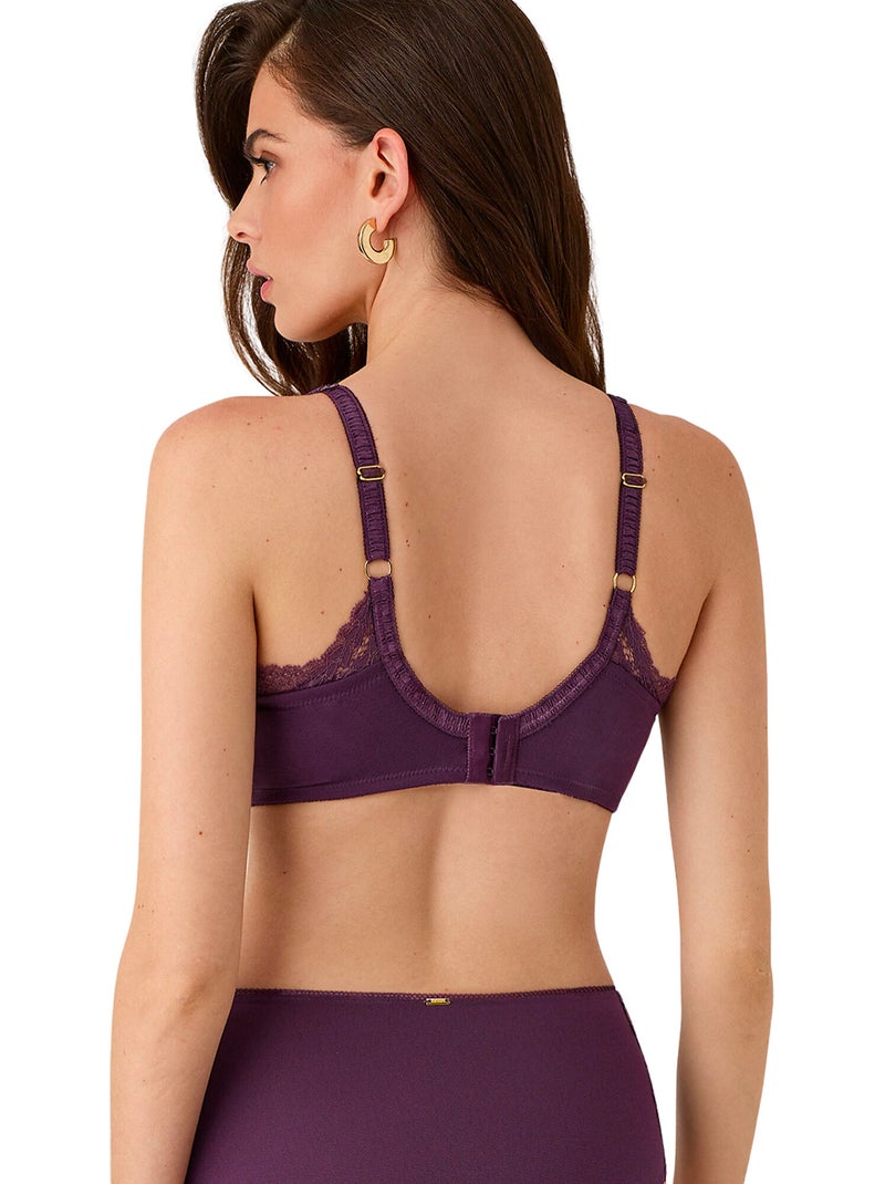 Soutien-gorge emboîtant confort armaturé renatta Violet - Kiabi