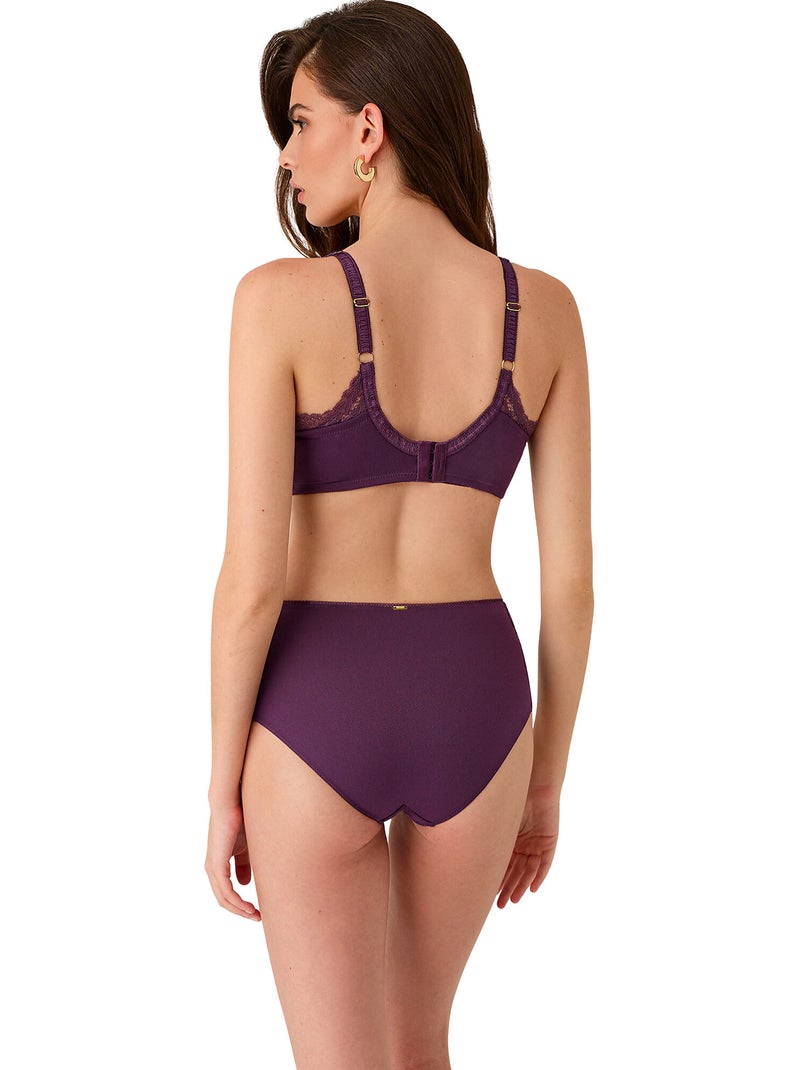 Soutien-gorge emboîtant confort armaturé renatta Violet - Kiabi