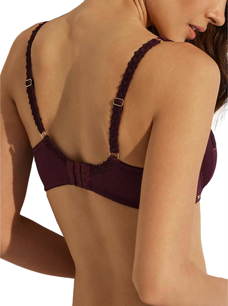 Soutien-gorge emboîtant confort Flavia Violet prune - Kiabi