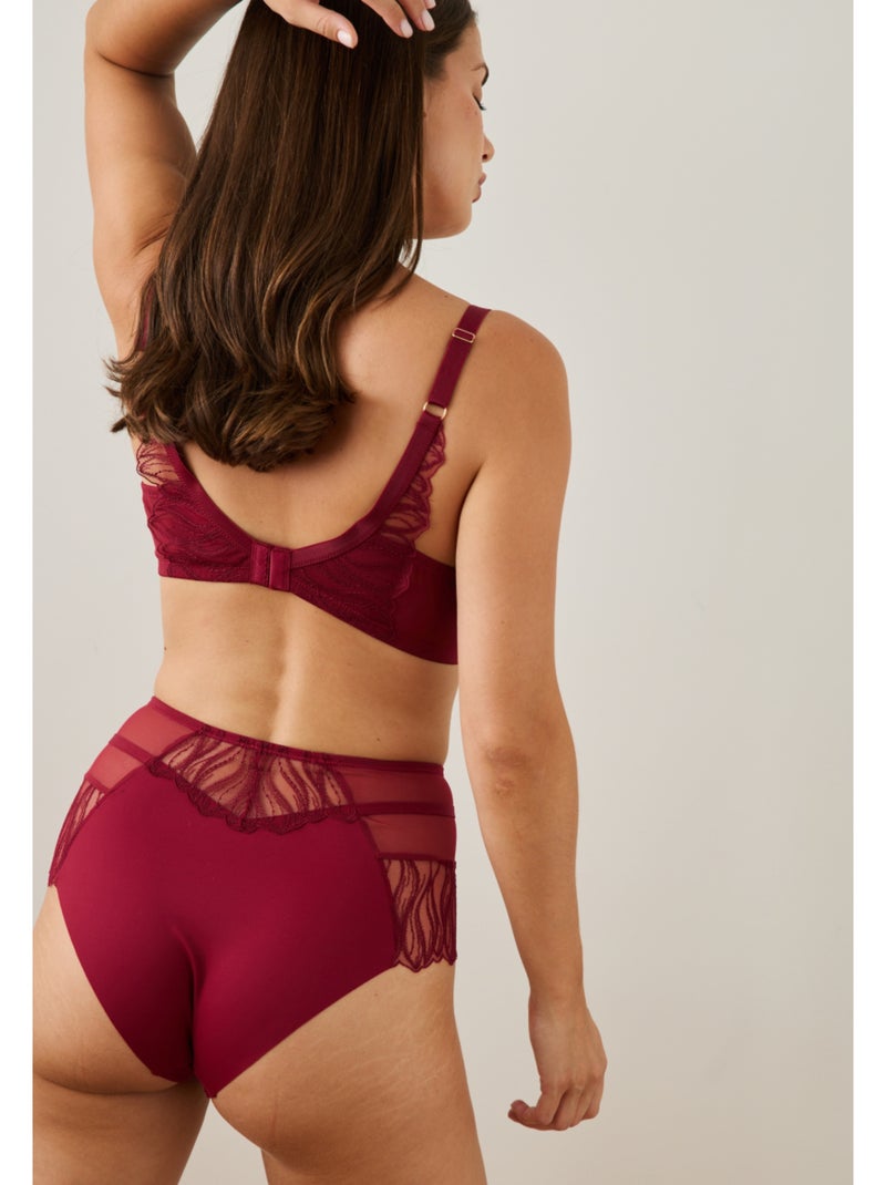 Soutien-gorge emboîtant cristy Bordeaux - Kiabi