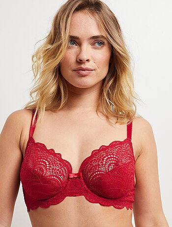 Soutien-gorge emboitant dentelle Dentelle - RougeGorge Lingerie