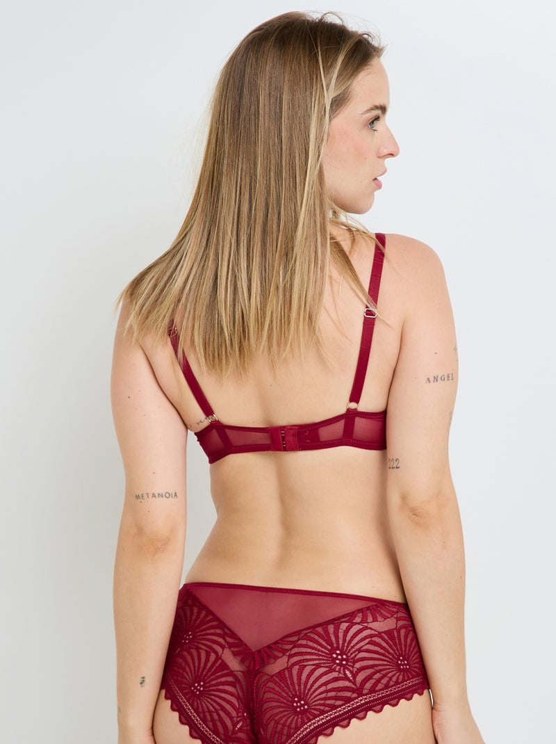 Soutien-gorge emboitant dentelle Fallon - RougeGorge Lingerie Rouge - Kiabi