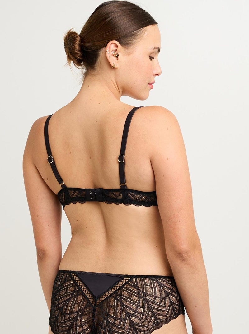 Soutien-gorge emboitant dentelle Femme - RougeGorge Lingerie Noir - Kiabi