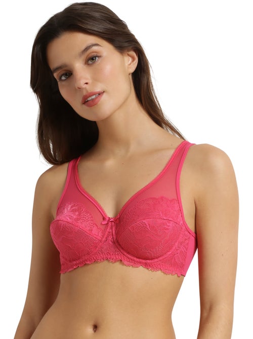 Soutien-gorge emboîtant dentelle florale Generous Essentiel - Kiabi
