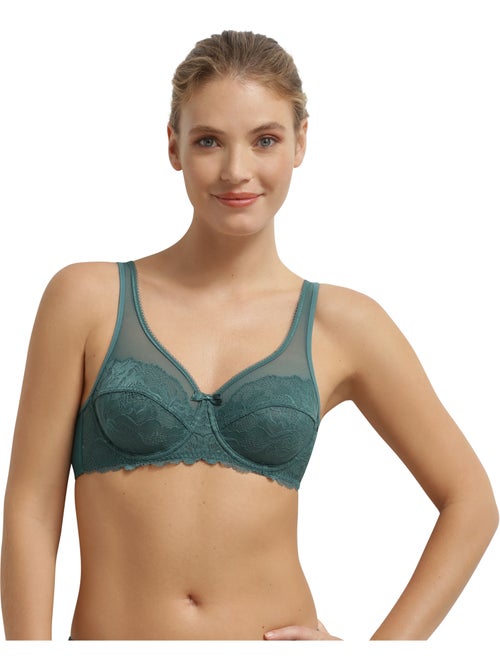 Soutien-gorge emboîtant dentelle florale Generous Essentiel - Kiabi