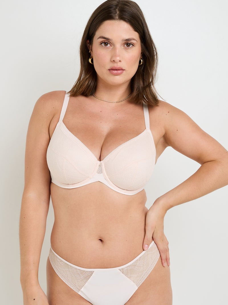 Soutien-gorge emboitant dentelle Gwen - RougeGorge Lingerie Beige - Kiabi