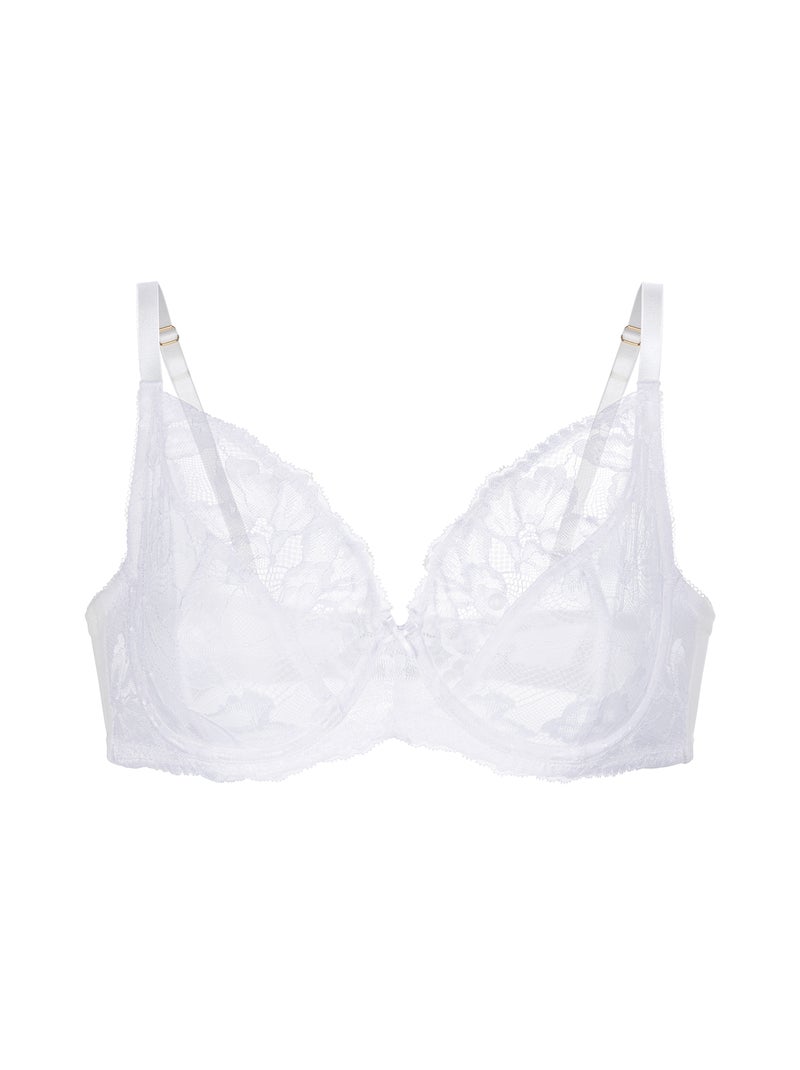 Soutien-gorge emboitant dentelle Perfect Lace Blanc - Kiabi