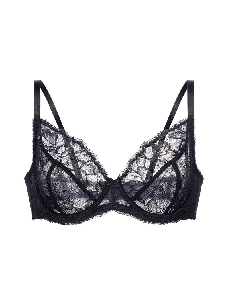 Soutien-gorge emboitant dentelle Perfect Lace Noir - Kiabi