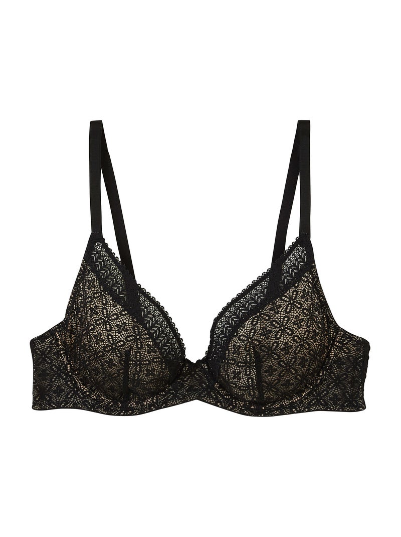 Soutien-gorge emboitant dentelle Sweet - RougeGorge Lingerie Noir - Kiabi