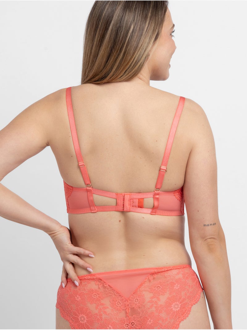 Soutien-gorge emboîtant en dentelle Dorina Corail - Kiabi