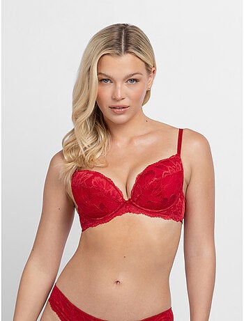 Soutien-gorge emboîtant en dentelle push-up Doria