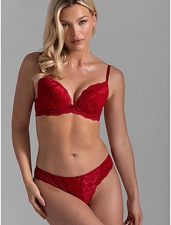 Soutien-gorge emboîtant en dentelle push-up Doria