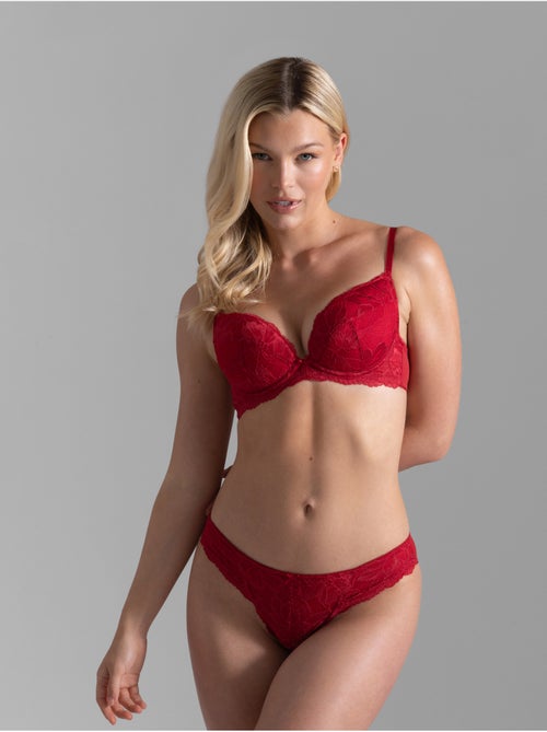Soutien-gorge emboîtant en dentelle push-up Doria - Kiabi