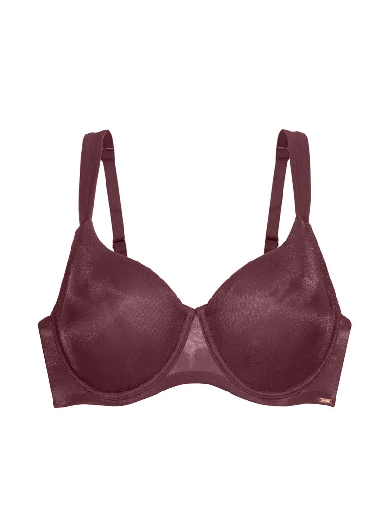 Soutien-gorge emboîtant en résille scintillante Origins Shimmer Mesh Noir - Kiabi