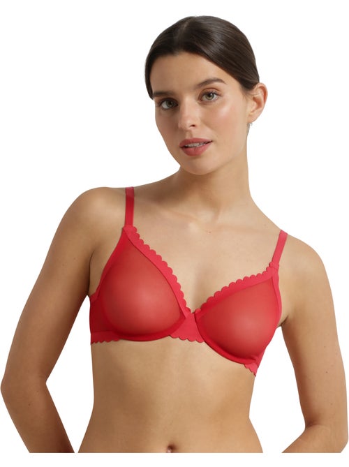 Soutien-gorge emboitant en tulle Body Touch - Kiabi