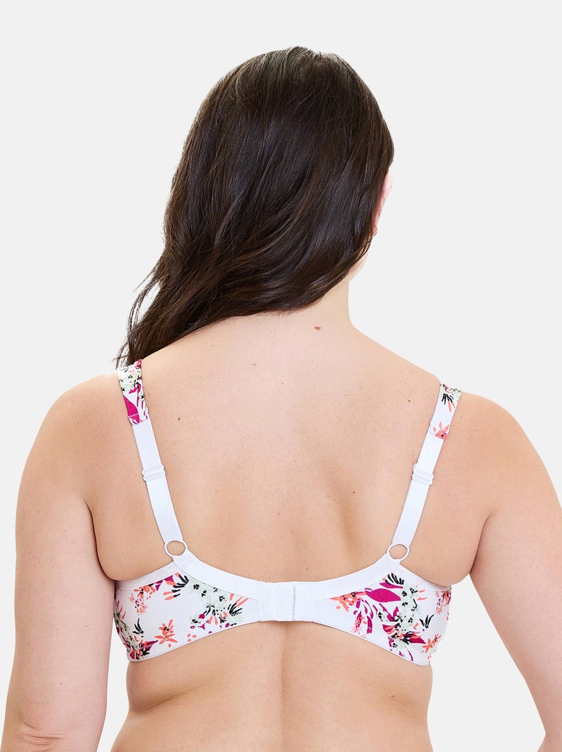 Soutien-gorge emboîtant Flora Sans Complexe Blanc Rose - Kiabi