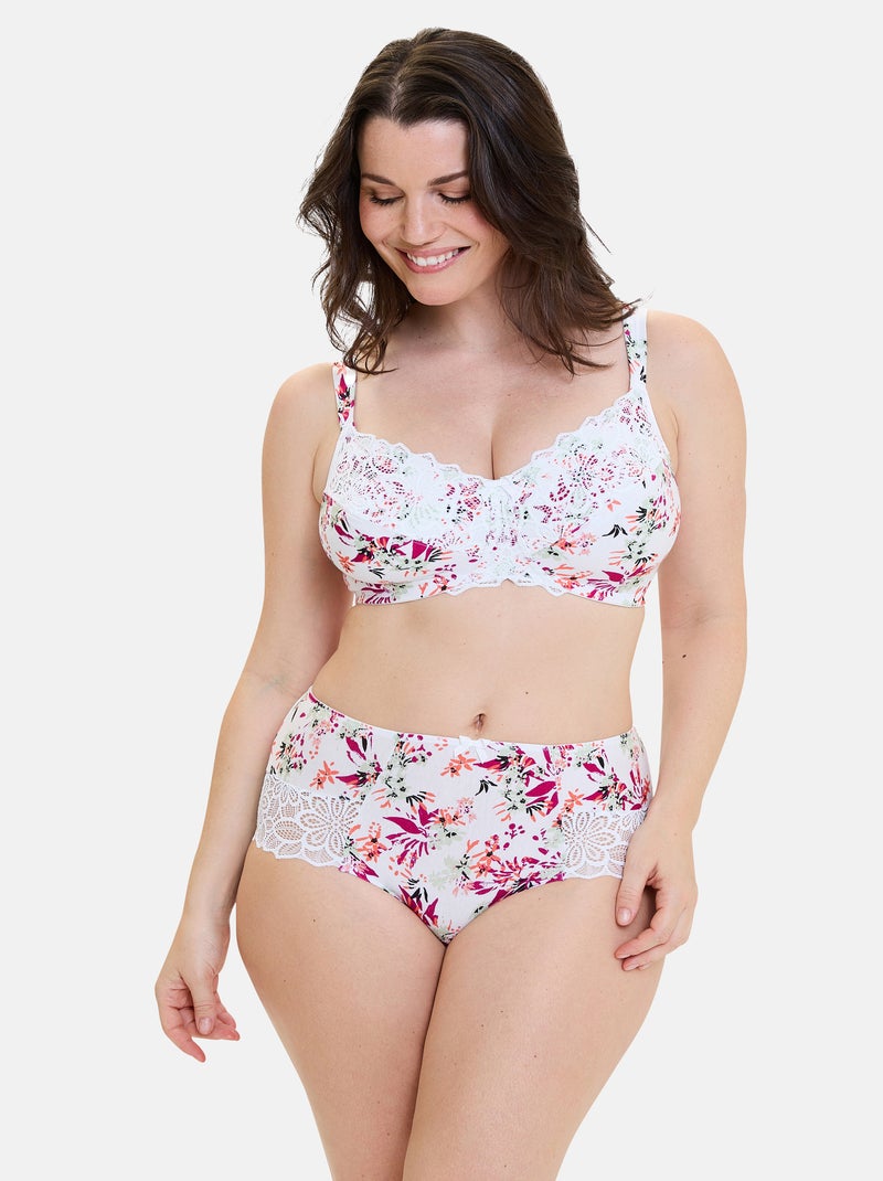 Soutien-gorge emboîtant flora sans complexe lingerie Blanc Rose - Kiabi