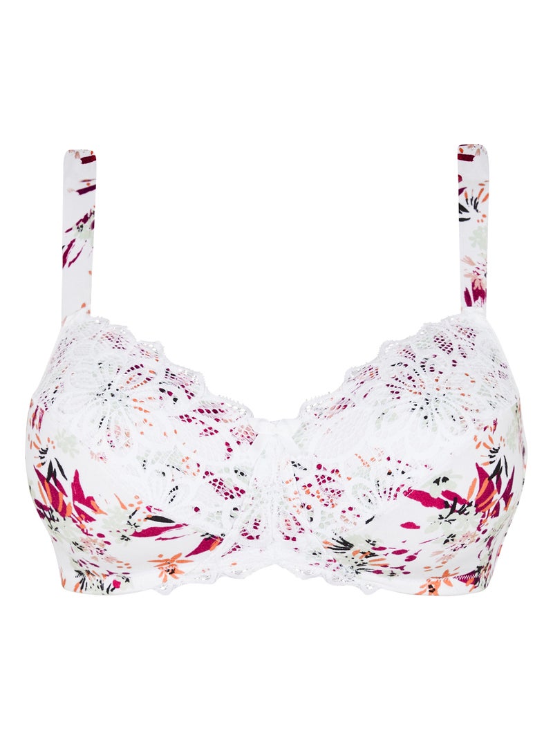 Soutien-gorge emboîtant flora sans complexe lingerie Blanc Rose - Kiabi