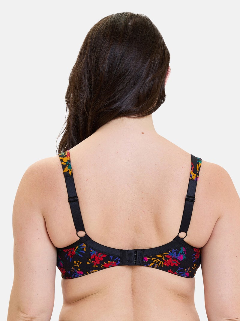 Soutien-gorge emboîtant Flora Sans Complexe Noir Rouge Bleu - Kiabi