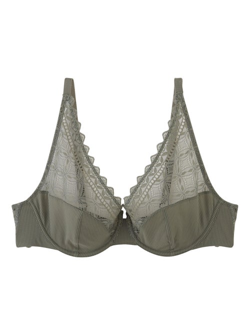 Soutien-gorge emboitant foulard dentelle et Gaelle - RougeGorge Lingerie - Kiabi