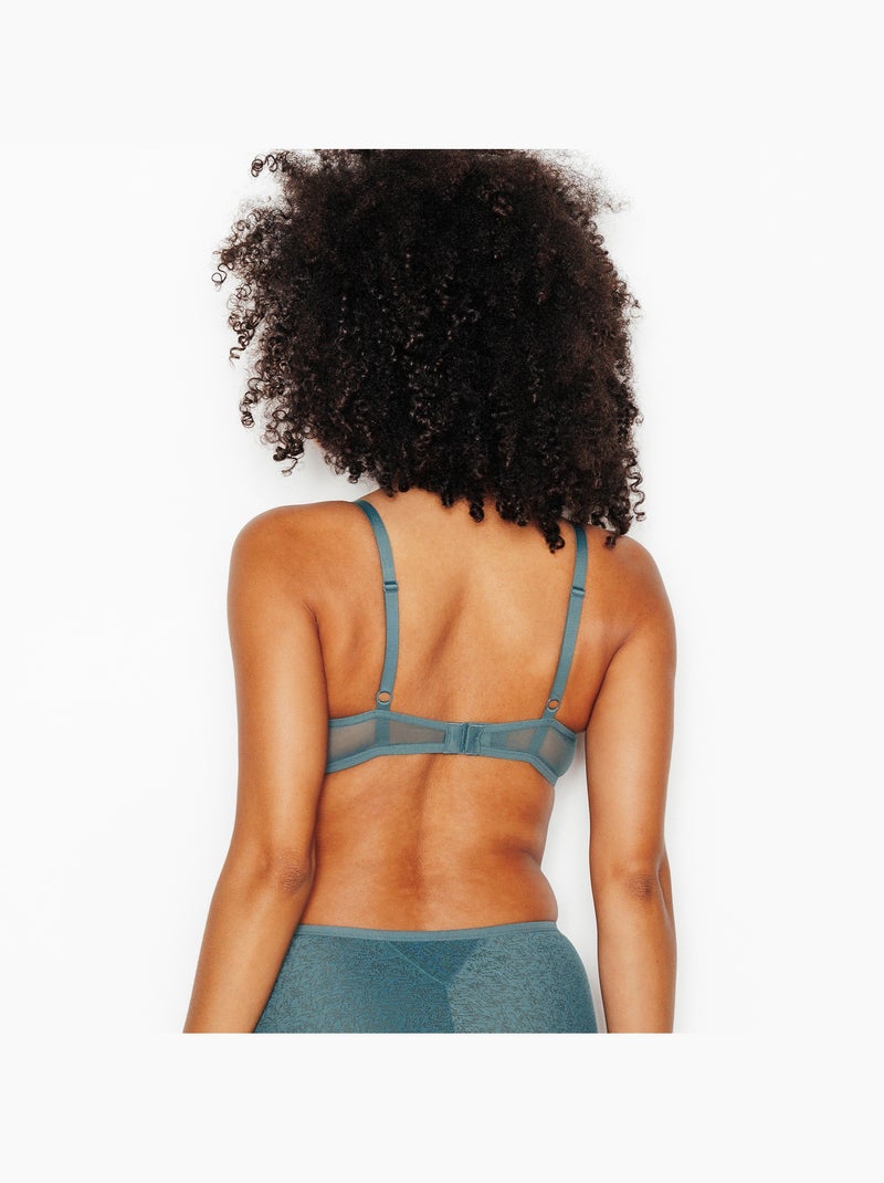 Soutien-gorge emboitant foulard Juliane - RougeGorge Lingerie Bleu pétrole - Kiabi