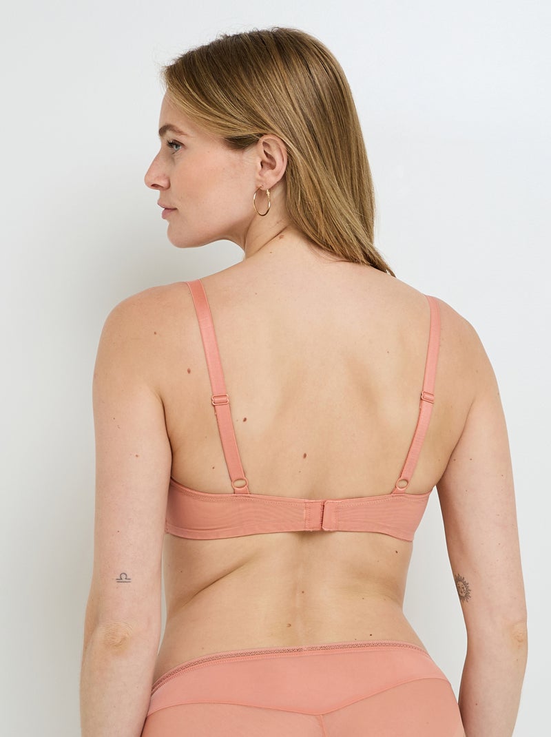 Soutien-gorge emboitant foulard microfibre Ginny - RougeGorge Lingerie Rose - Kiabi