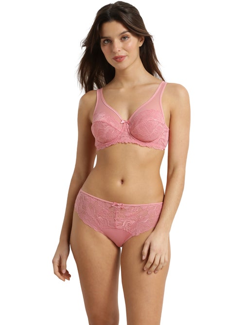 Soutien-gorge emboîtant Generous Essentiel dentelle florale - Kiabi