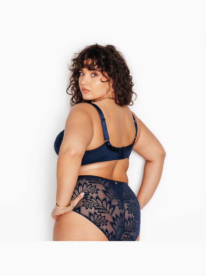 Soutien-gorge emboitant grande taille Fantine - RougeGorge Lingerie Bleu marine - Kiabi