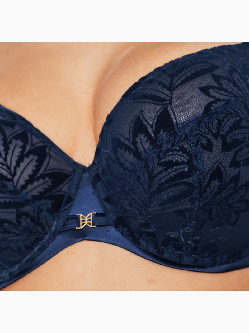 Soutien-gorge emboitant grande taille Fantine - RougeGorge Lingerie Bleu marine - Kiabi