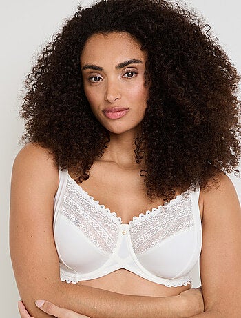 Soutien-gorge emboitant grande taille microf Douce - RougeGorge Lingerie
