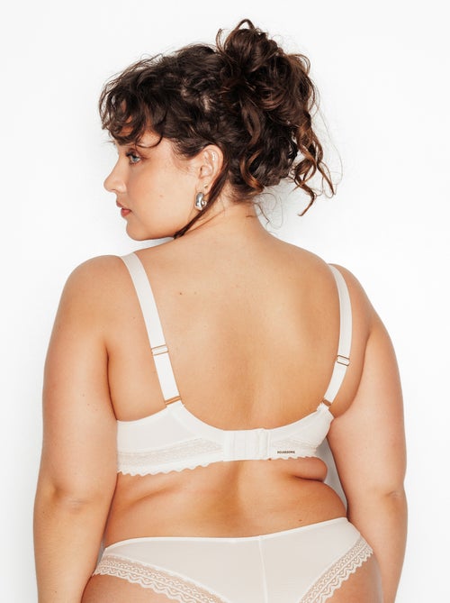 Soutien-gorge emboitant grande taille microf Douce - RougeGorge Lingerie - Kiabi