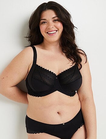 Soutien-gorge emboitant grande taille microf Douce - RougeGorge Lingerie
