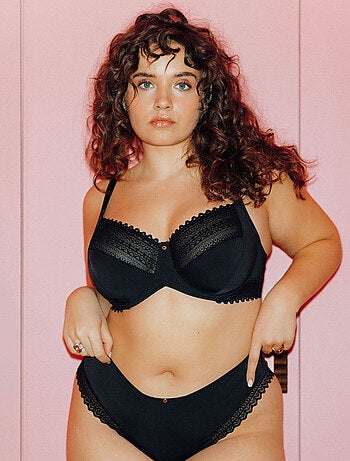 Soutien-gorge emboitant grande taille microf Douce - RougeGorge Lingerie