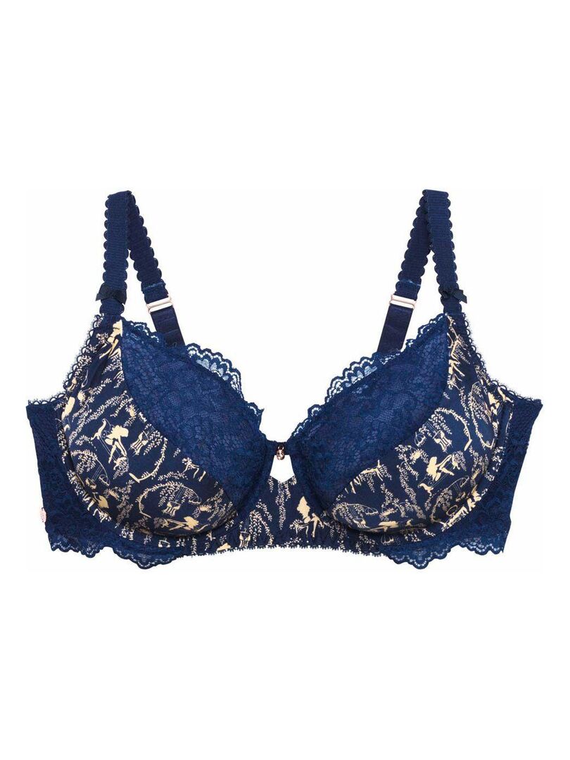 Miss Mary Of Sweden Azur Soutien-Gorge De Bikini DUn Bon Soutien Sans Armature Avec Motif 120e Bleu Marine  7318c864 A14a 5c2a B134 F519c1a674c7