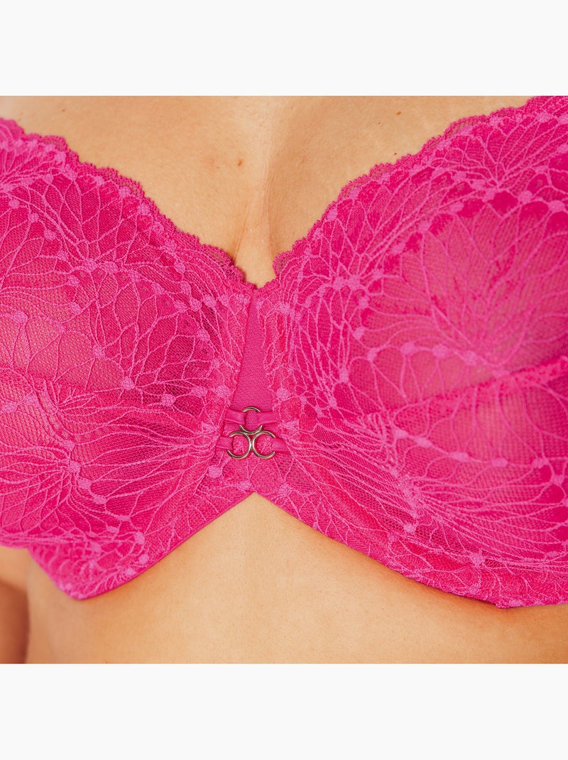 Soutien-gorge emboitant Hermine+ - RougeGorge Lingerie Rose fushia - Kiabi