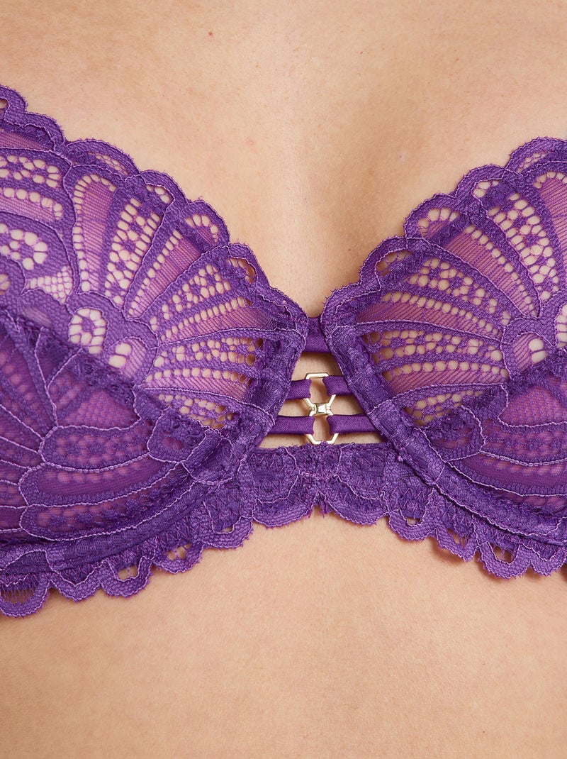 Soutien-gorge emboitant Hype - RougeGorge Lingerie Violet - Kiabi
