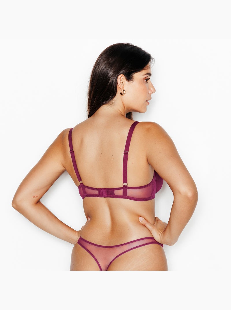 Soutien-gorge emboitant Jess - RougeGorge Lingerie Bordeaux - Kiabi