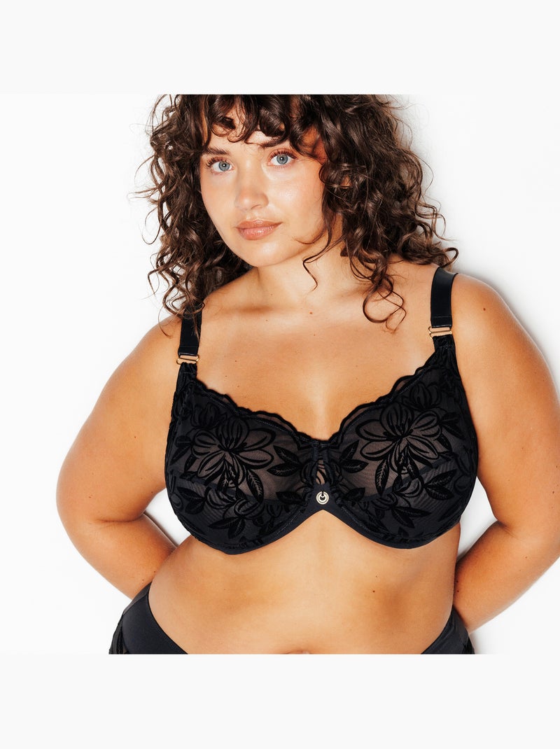 Soutien-gorge emboitant joie - rougegorge lingerie Noir - Kiabi
