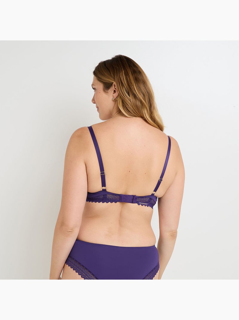 Soutien-gorge emboitant microfibre Douce - RougeGorge Lingerie Violet - Kiabi