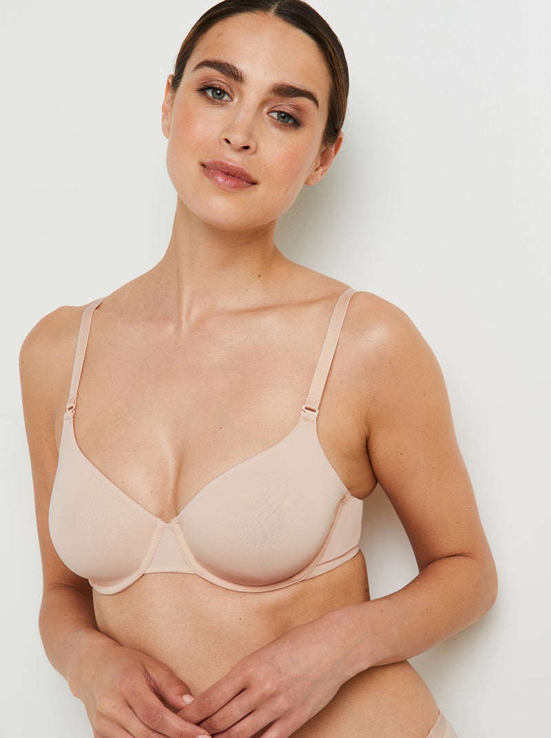 Soutien-gorge emboitant microfibre Perfect - RougeGorge Lingerie Beige sable - Kiabi