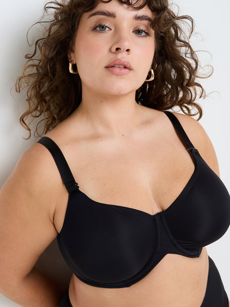 Soutien-gorge emboitant microfibre Perfect - RougeGorge Lingerie Noir - Kiabi